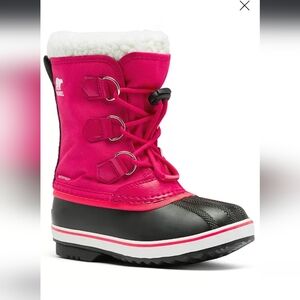 Pink girls Sorel winter boots
